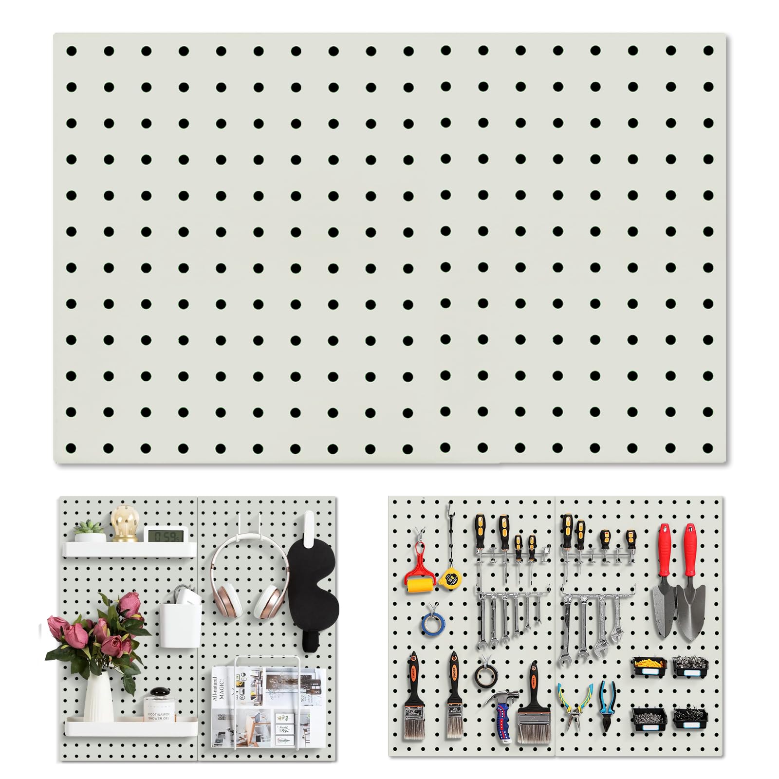 Amazon | ペグボード 有孔ボード 300*400mm 穴ピッチ:25mm 穴径7mm